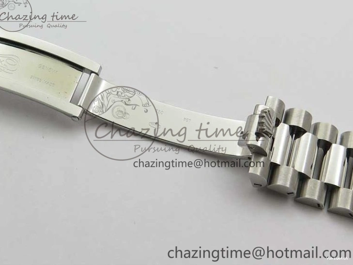 40mm Dial 904 President Ice on Markers T 228239 Blue Crystal SS A2836 Bracelet Dial New SS Version BP Day-Date 0330